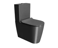 GSI KUBE X WC kombi, Swirlflush, spodní/zadní odpad, černá dual-mat (3)