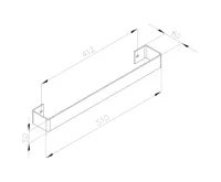 SAPHO MAGNIFICA držák ručníků 510mm, nerez mat (4)