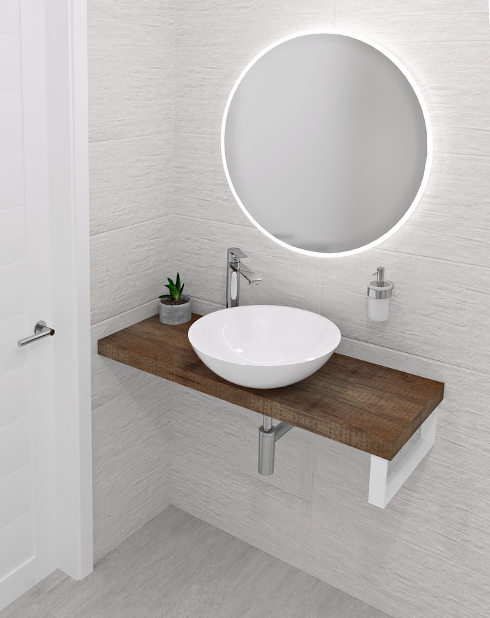 Sapho avice deska pod umyvadlo 230x36cm, tl.5cm, old wood