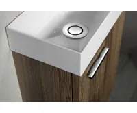 SAPHO PICCOLINO umývátko 30,8x17cm, litý mramor, baterie vpravo, bílá (10)