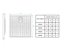 MONDIAL mříž pochůzná s madlem 400 x 400 (3)