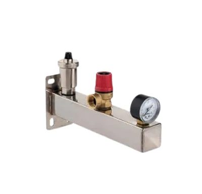 Bezpečnostní nerezová skupina 3 bary pro kotle na pevná paliva