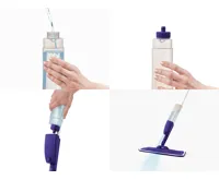 Rovus Set Rozprašovací mop Fialový + Sada 2 ks čistících polštářků (1)