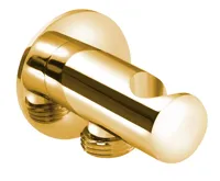 SAPHO Držák sprchy kulatý, pevný, s vyústěním, zlato SAPHO Držák sprchy kulatý, pevný, s vyústěním, zlato