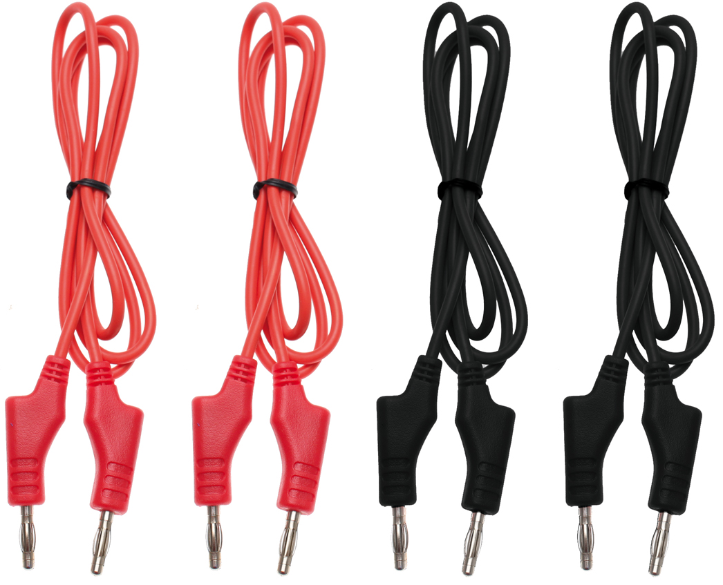 Bgs kabely měřící k multimetru, pr. 4 mm, sada 4 ks