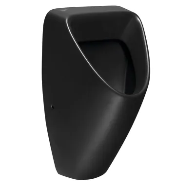 CERASTYLE SCHWARN BLACK keramický urinál, zadní přívod, zadní odpad, černá mat