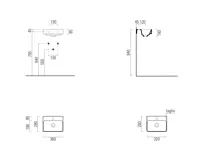 GSI NUBES keramické umývátko 36x28cm, broušená spodní hrana, bílá ExtraGlaze (6)