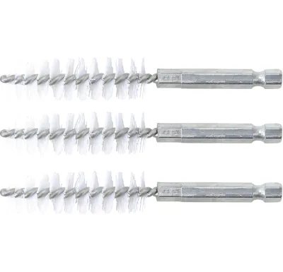 BGS Kartáče nylonové, sada 3 ks, 15 mm, 6.3 mm (1/4") Drive, 3 pcs.