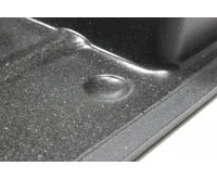 GRANISIL LAGO 680.0 Granitový dřez s odkapem, černý (13)