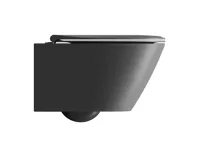 GSI MODO závěsná WC mísa, Swirlflush, 37x54cm, černá dual-mat (3)