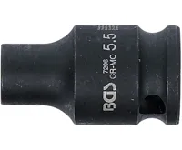 BGS Silová nástrčná hlavice, šestihranná,  6,3 mm (1/4"),  5,5 mm (2)