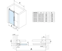 GELCO VOLCANO sprchové dveře 1500 mm, čiré sklo (11)