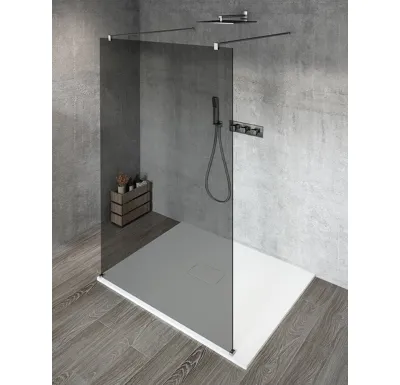 GELCO VARIO CHROME jednodílná sprchová zástěna do prostoru, kouřové sklo, 800 mm