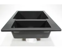 GRANISIL FABERO 770.5 Granitový dřez s vaničkou, černý (7)