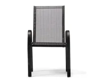 Zahradní židle VALENCIA černá, stohovatelná IWH-1010006 (3)