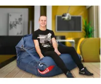 Sedací pytel 189x140 comfort s popruhy jeans (1)