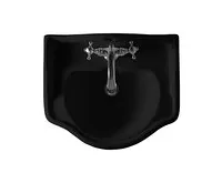KERASAN RETRO keramické umyvadlo 56x46,5cm, černá mat (1)