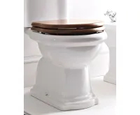 KERASAN RETRO WC sedátko Soft Close, ořech/chrom (6)