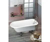 POLYSAN FOXTROT volně stojící vana 170x75x64cm, nohy chrom mat, bílá (5)