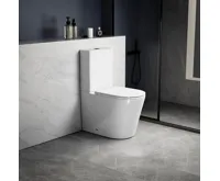 SAPHO AVIS WC kombi, Vortex Rimless, spodní/zadní odpad, bílá (4)