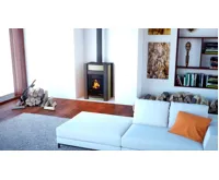 HS Flamingo Krbová kamna AQUAFLAM VARIO ® KALMAR 11/7kW olivová, elektronická regulace (11)