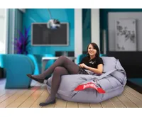 Sedací pytel 189x140 comfort s popruhy gray (1)