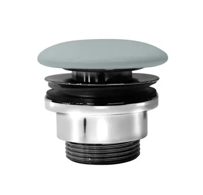 GSI GSI umyvadlová výpust 5/4“, neuzavíratelná, keramická zátka, 5-65mm, ghiaccio mat