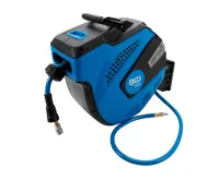 BGS Pneumatická hadice s navíječkou, automatická, 12 m + 2 m