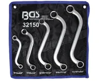 BGS Klíče očkové "S" profil 3/8" - 3/4", 5 dílů sada BGS Klíče očkové "S" profil 3/8" - 3/4", 5 dílů sada