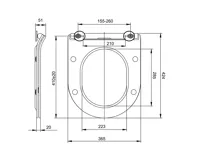 Samozavírací WC sedátko slim, duroplast, bílé, s odnímatelnými panty CLICK (4)