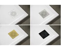 GELCO XENA sprchová vanička z litého mramoru, čtvrtkruh 90x90cm, R550, bílá (3)