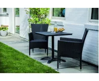 Zahradní křeslo BARCELONA antracit s poduškou IWH-1010004 sada 2ks (2)