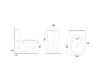 WC kombi, zadní odpad s armaturou (1)