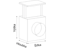 HS Flamingo Filtr k ventilátoru / do rozvodů teplého vzduchu 150 mm (1)