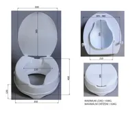 RIDDER HANDICAP WC sedátko zvýšené 10cm, bílá (8)
