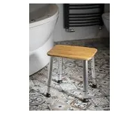 SAPHO Koupelnová stolička, bambus (1)