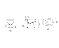GSI CLASSIC bidet, 37x54cm, bílá ExtraGlaze (7)