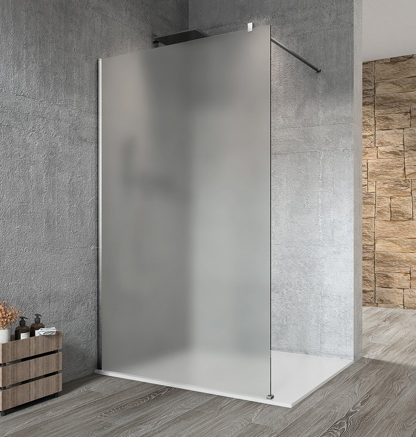 GELCO VARIO CHROME jednodílná sprchová zástěna k instalaci ke stěně, matné sklo, 1000 mm