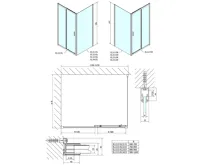 POLYSAN EASY obdélníkový sprchový kout 1200x900mm, čiré sklo L/P varianta (7)