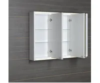 SAPHO BATU galerka 100x71x15cm, 2x LED osvětlení, bílá lesk (6)