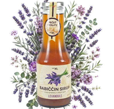 Nature NoTea s.r.o. Babiččin bylinný sirup - Levandule 0.5l