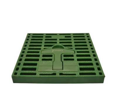 DAKOTA Mříž pochůzná zelená s madlem 200x200