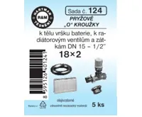 Hartman Sada č. 124: sada  &quot;O&quot; kr. k radiátor.vent. - DN 15 - 18x2 - 5x