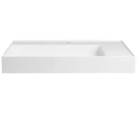 SAPHO GODIVA umyvadlo, litý mramor, 83x44cm, bílá (12)