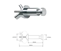 SAPHO Háček na otopné těleso, chrom (4)