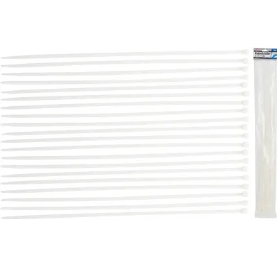 BGS Pásky vázací souprava,  bílé, 8.0 x 600 mm, 20 pcs.