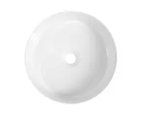 ISVEA INFINITY ROUND keramické umyvadlo na desku, průměr 36cm, bílá (1)