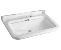 KERASAN WALDORF keramické umyvadlo 80x55cm, 3 otvory, bílá KERASAN WALDORF keramické umyvadlo 80x55cm, 3 otvory, bílá