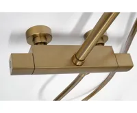 SAPHO Sprchový sloup s termostatickou baterií, zlato mat (4)