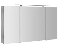 SAPHO RIWA galerka s LED osvětlením, 3x dvířka, 121x70x17cm, dub stříbrný